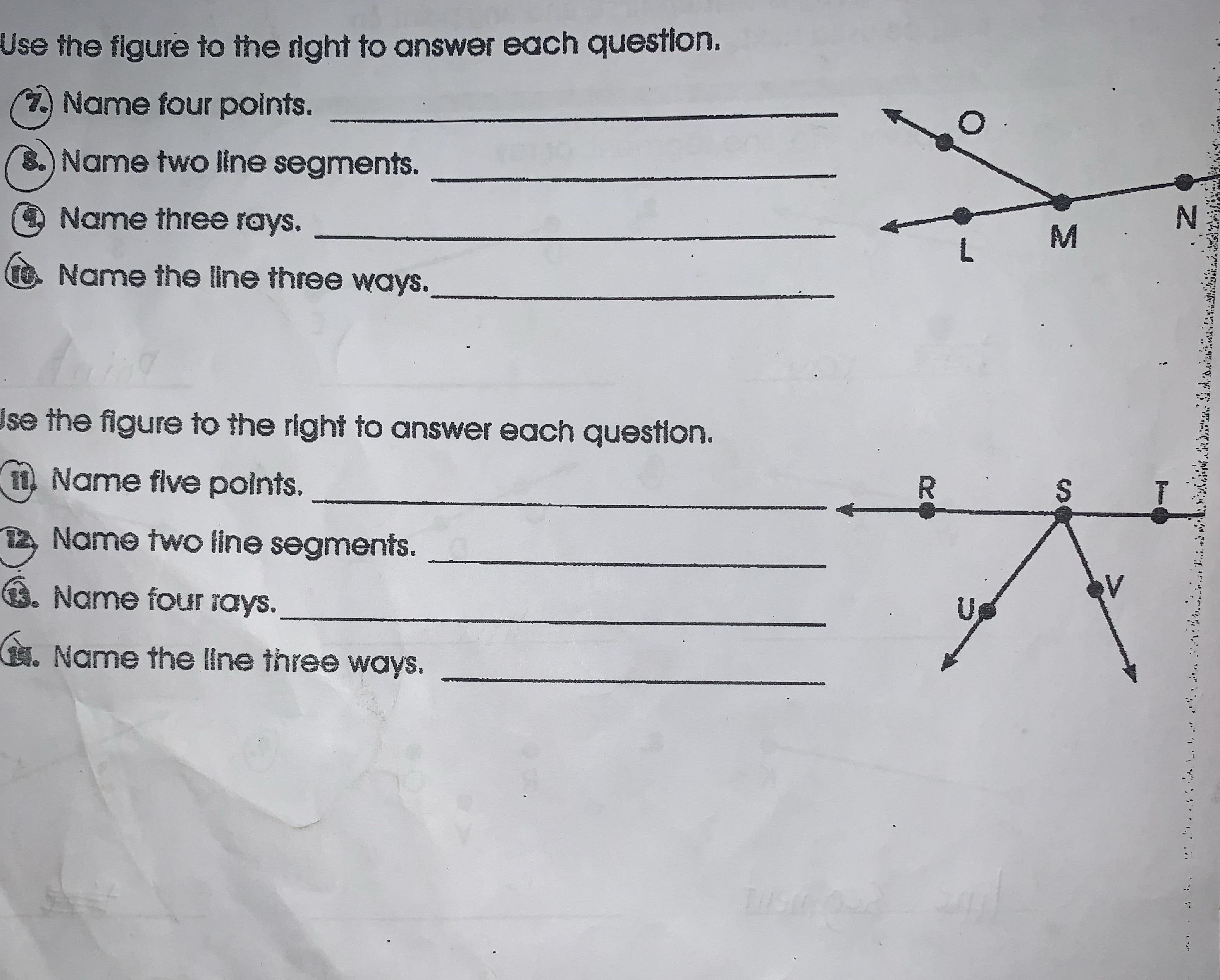Good Afternoon, please answer these math