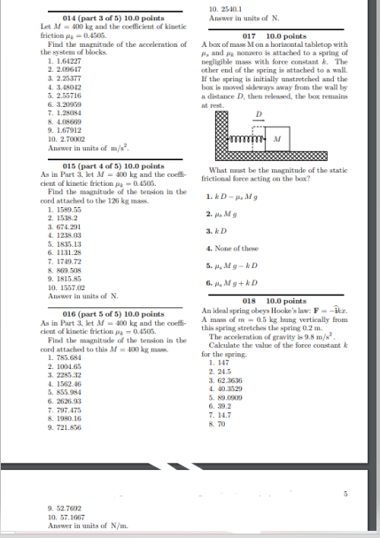 019 (part 1 of 2) 10.0 points A slingshot
