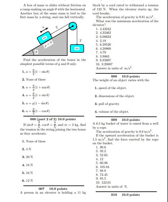 019 (part 1 of 2) 10.0 points A slingshot