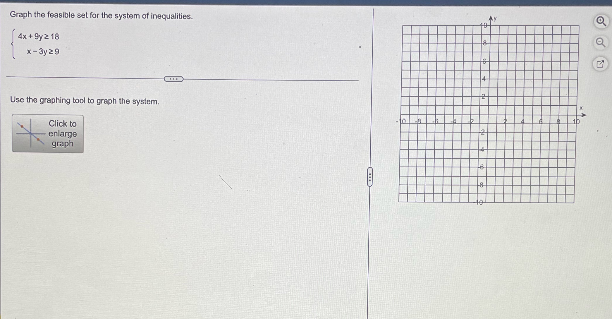 Y and X intercept points of each Equation so I