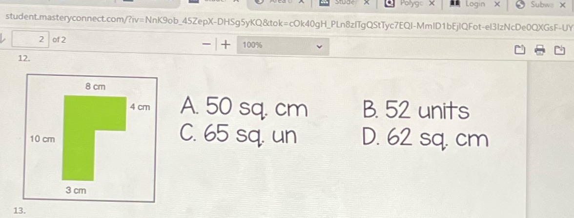 what's the answer 4 this one ? ?? der Polygo x