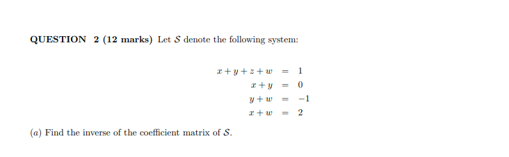 QUESTION 1 [III] marks} Suppose that the