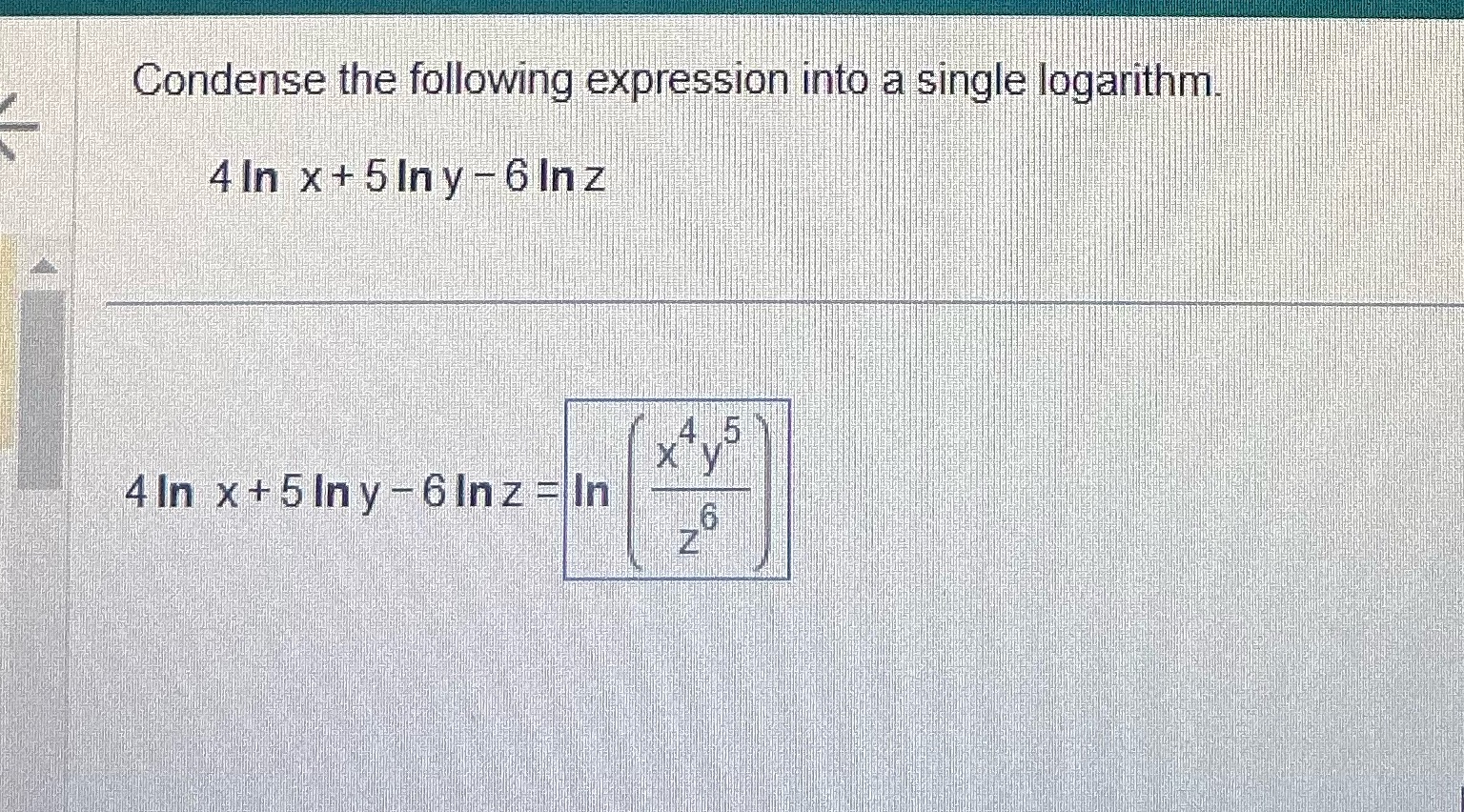 Is this correct? Condense the following