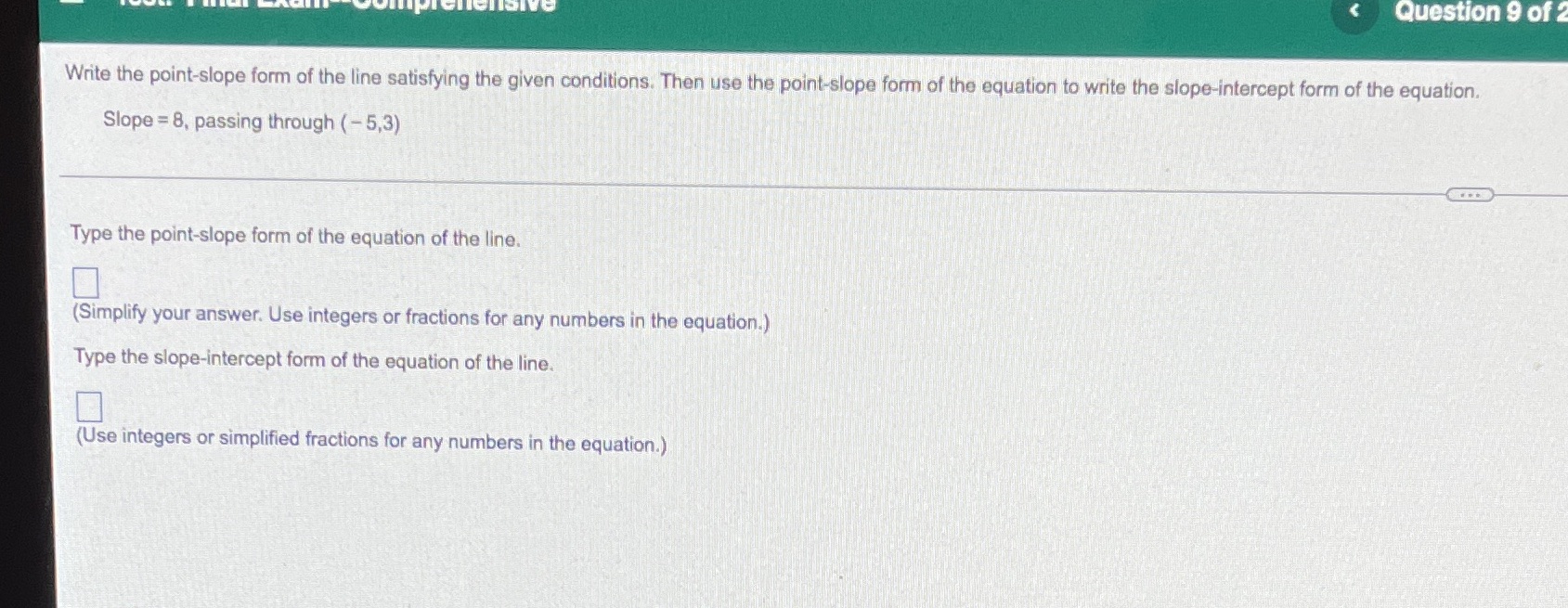 v uestion 9 of . Write the point-slogan {arm of