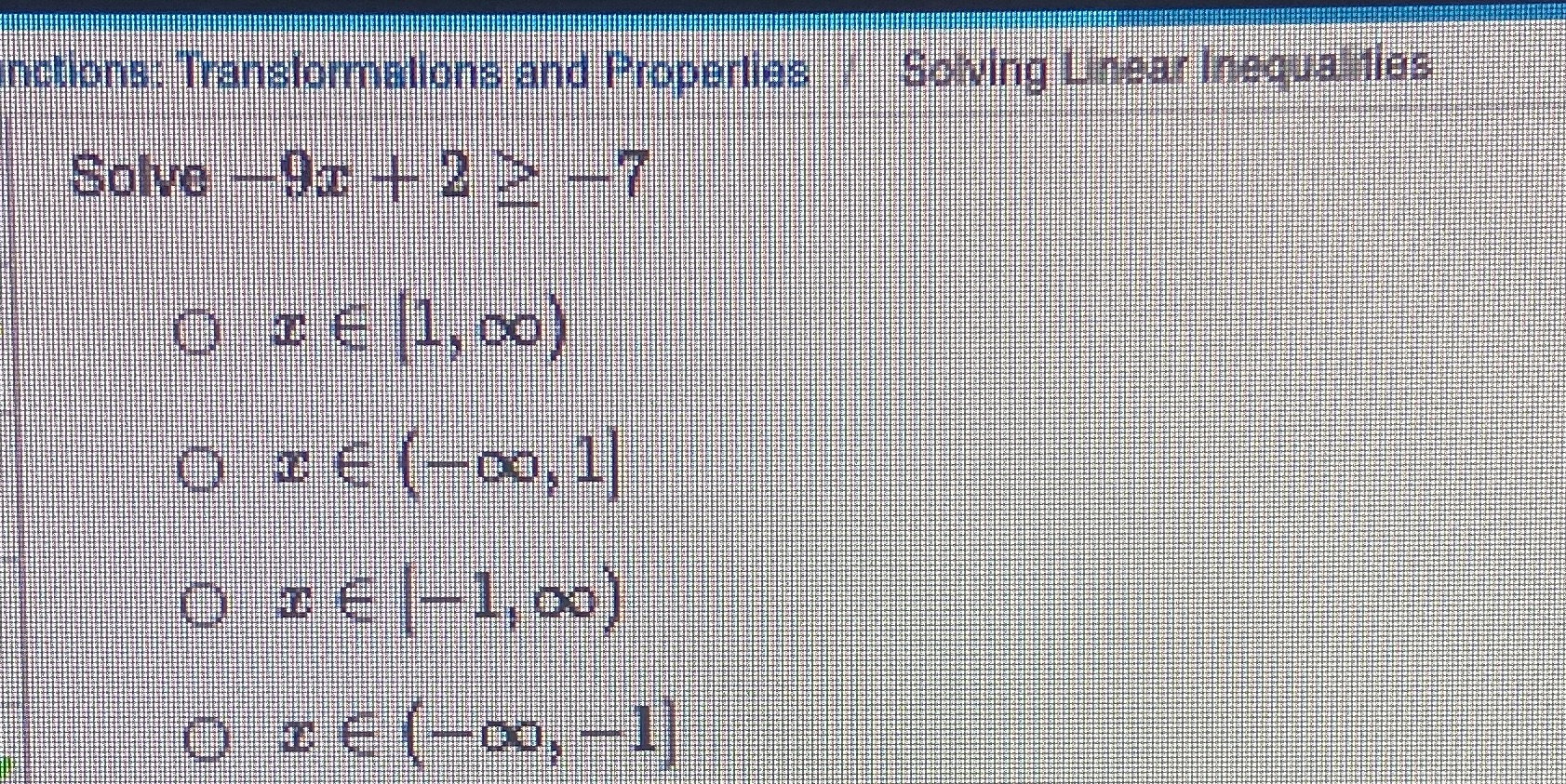 inations: Transformations and Properties! Solving
