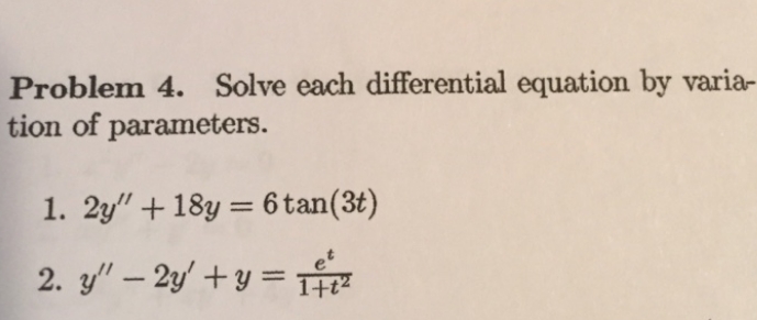 How to solve this two question Problem 4. Solve
