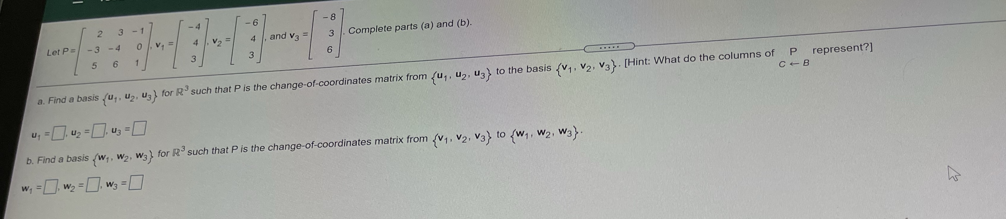 Need some help with this problem, thank you Let P