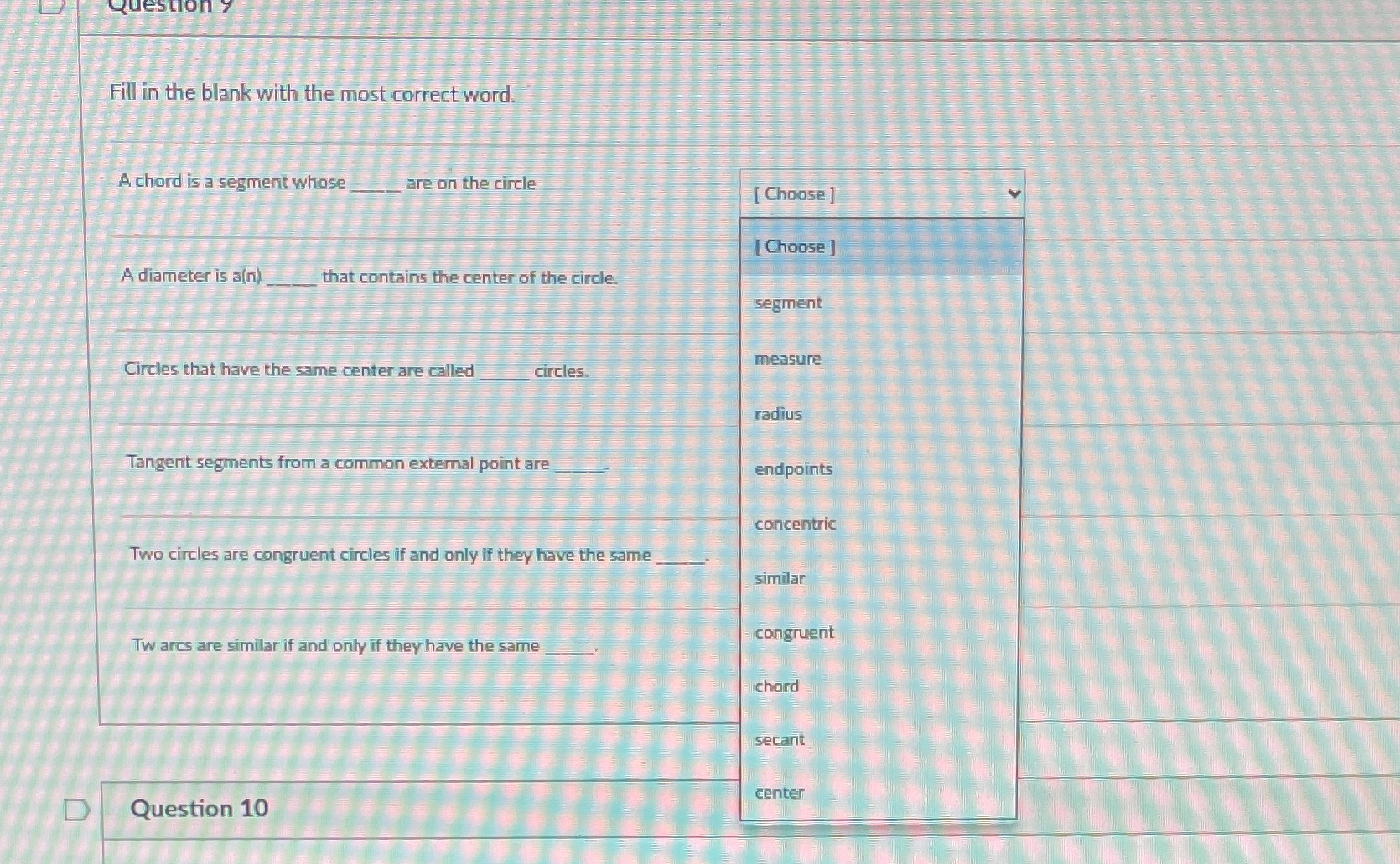 Fill in the blank with the most correct word. A