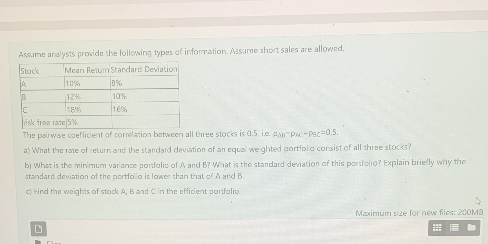 university finance Assume analysts provide the