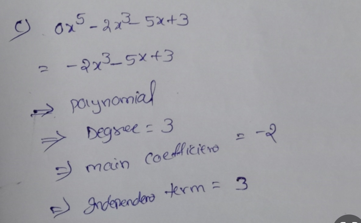 because c is degree 3 and not degree 5 if the