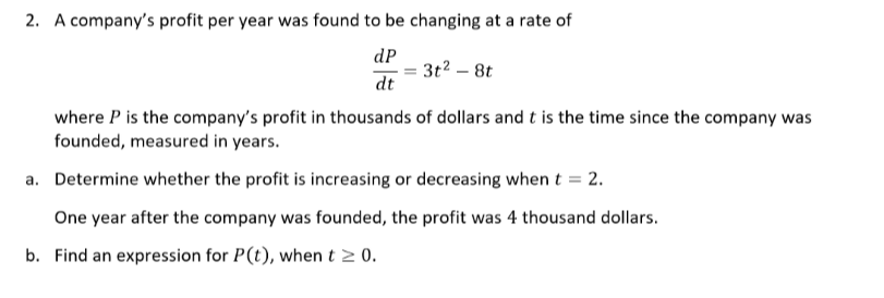 1. Let f(x) = 6x2 - 3x. The graph of f is shown