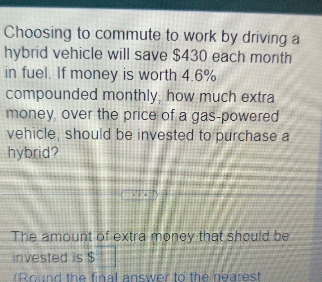 Choosing to commute to work by driving a hybrid