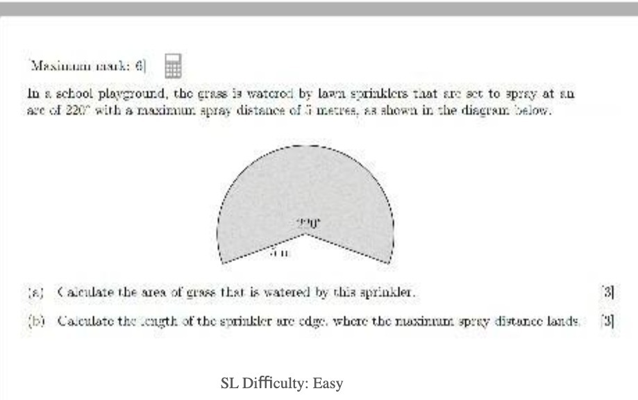 Maximum muk: 6] In a school playground, the grass