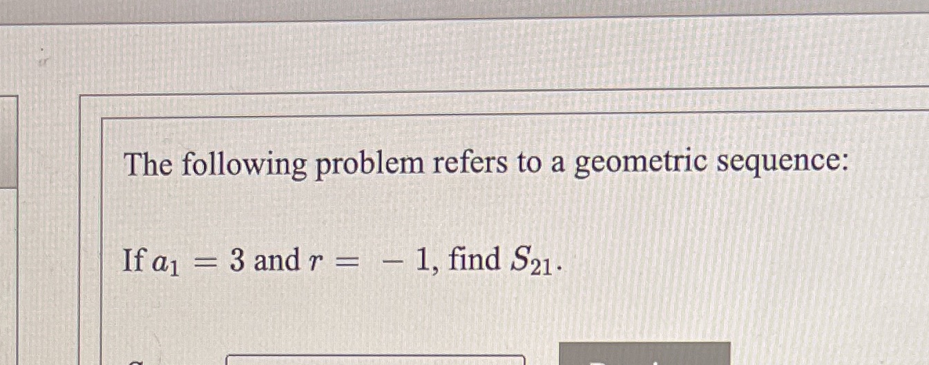 The following problem refers to a geometric