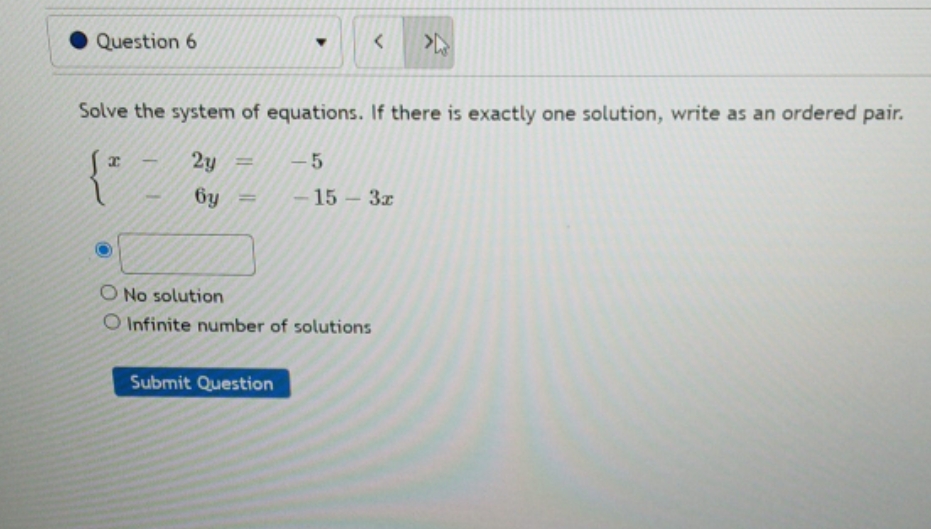 question is in picture Question 6 Solve the