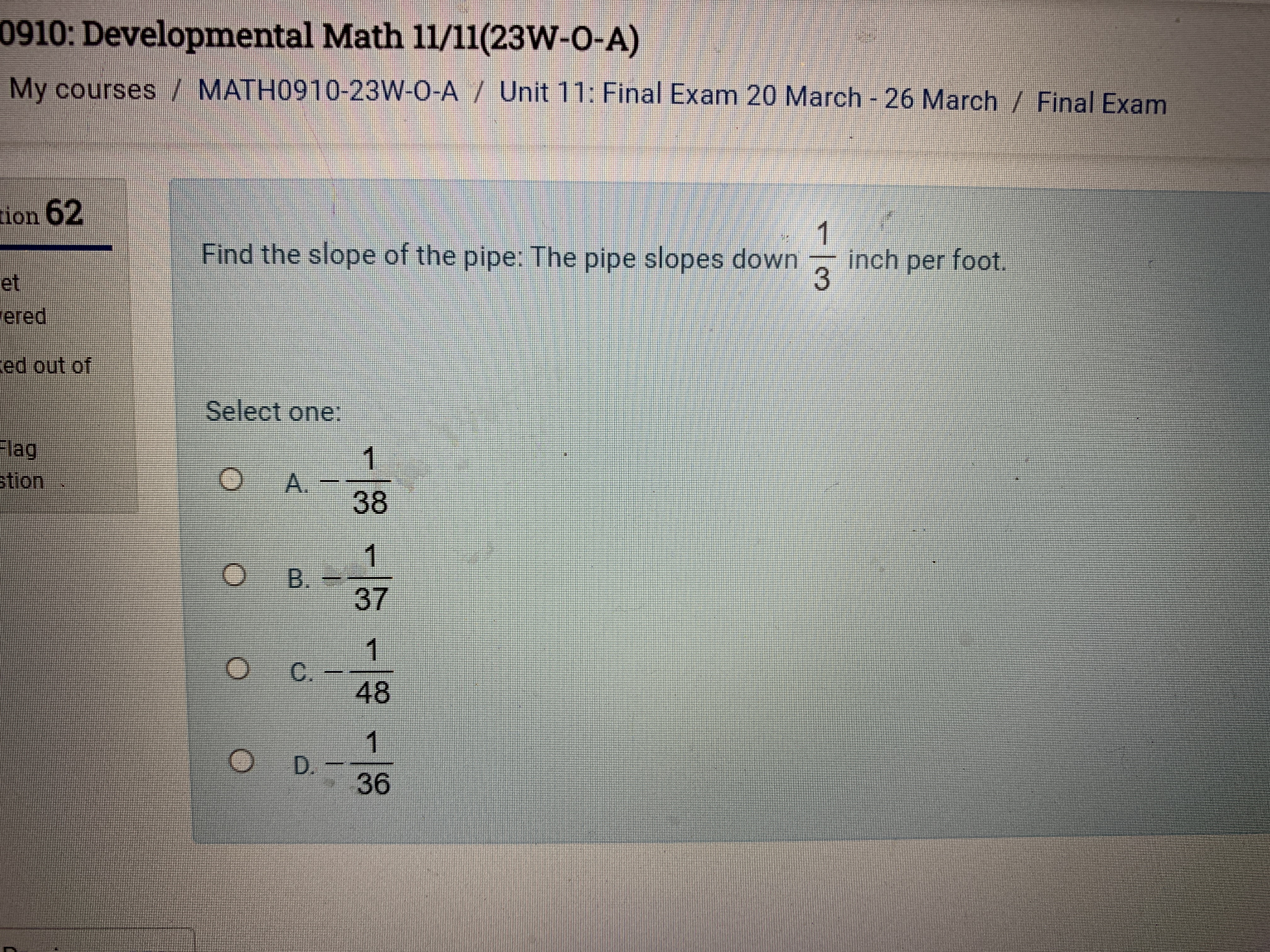 0910: Developmental Math 11/11(23W-O-A) My