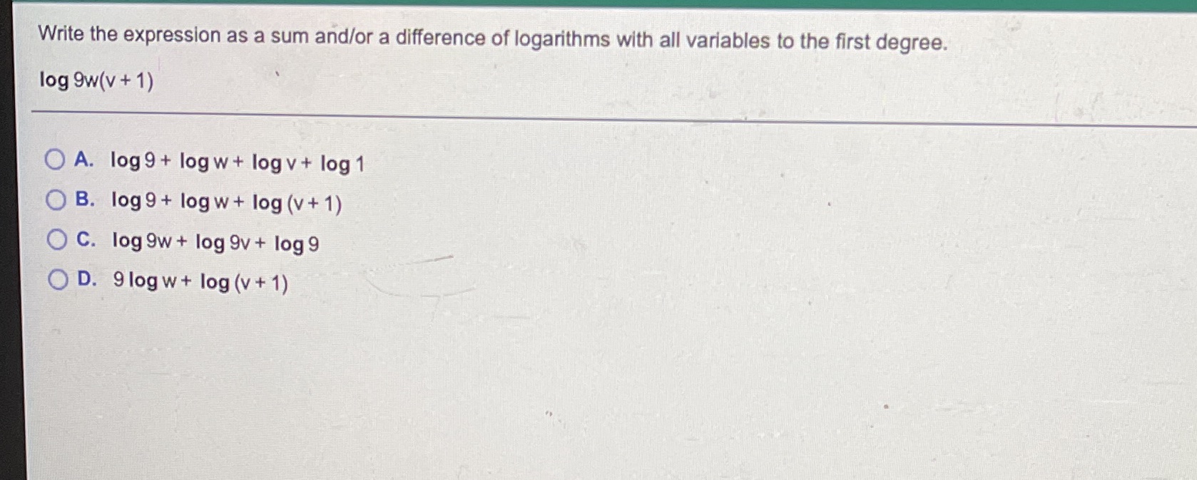 Write the expression as a sum and/or a difference