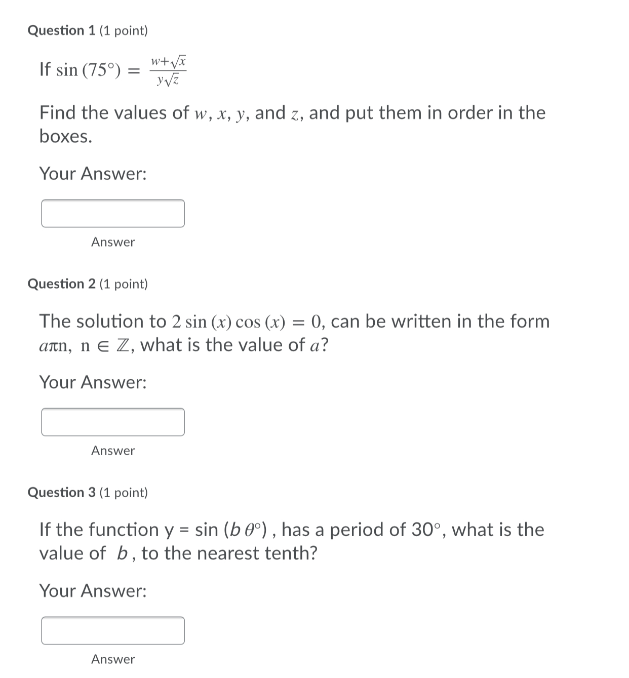 I need help with these 7 math questions and these
