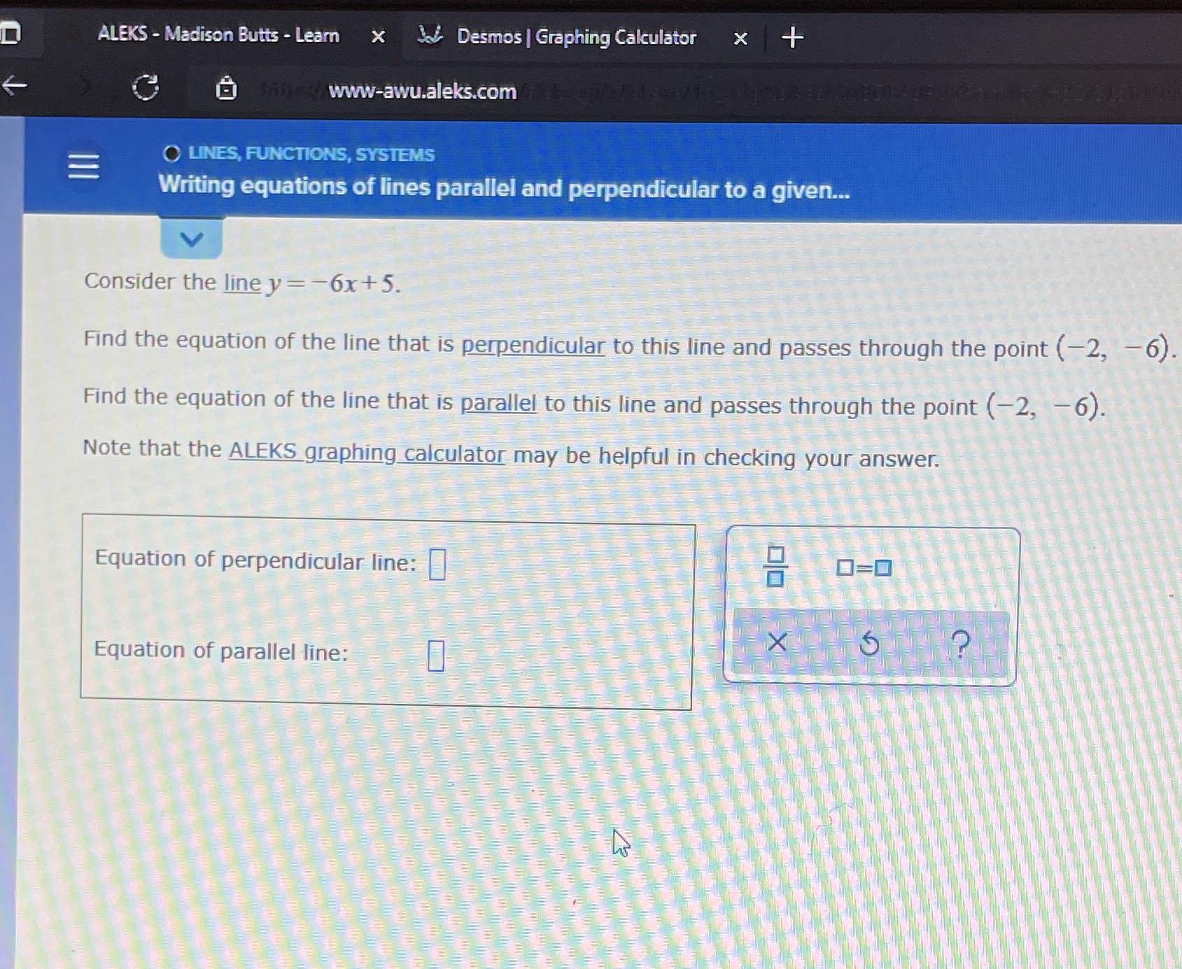 '- ~:-ingC-s'c.:f3:-3r x + Writing equations of