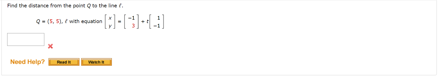 Find the normal form of the equation of the plane
