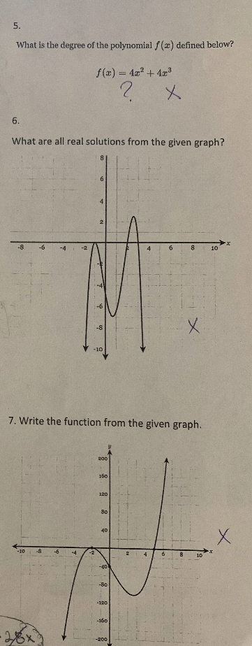 Solving polynomials. Show all work please, on