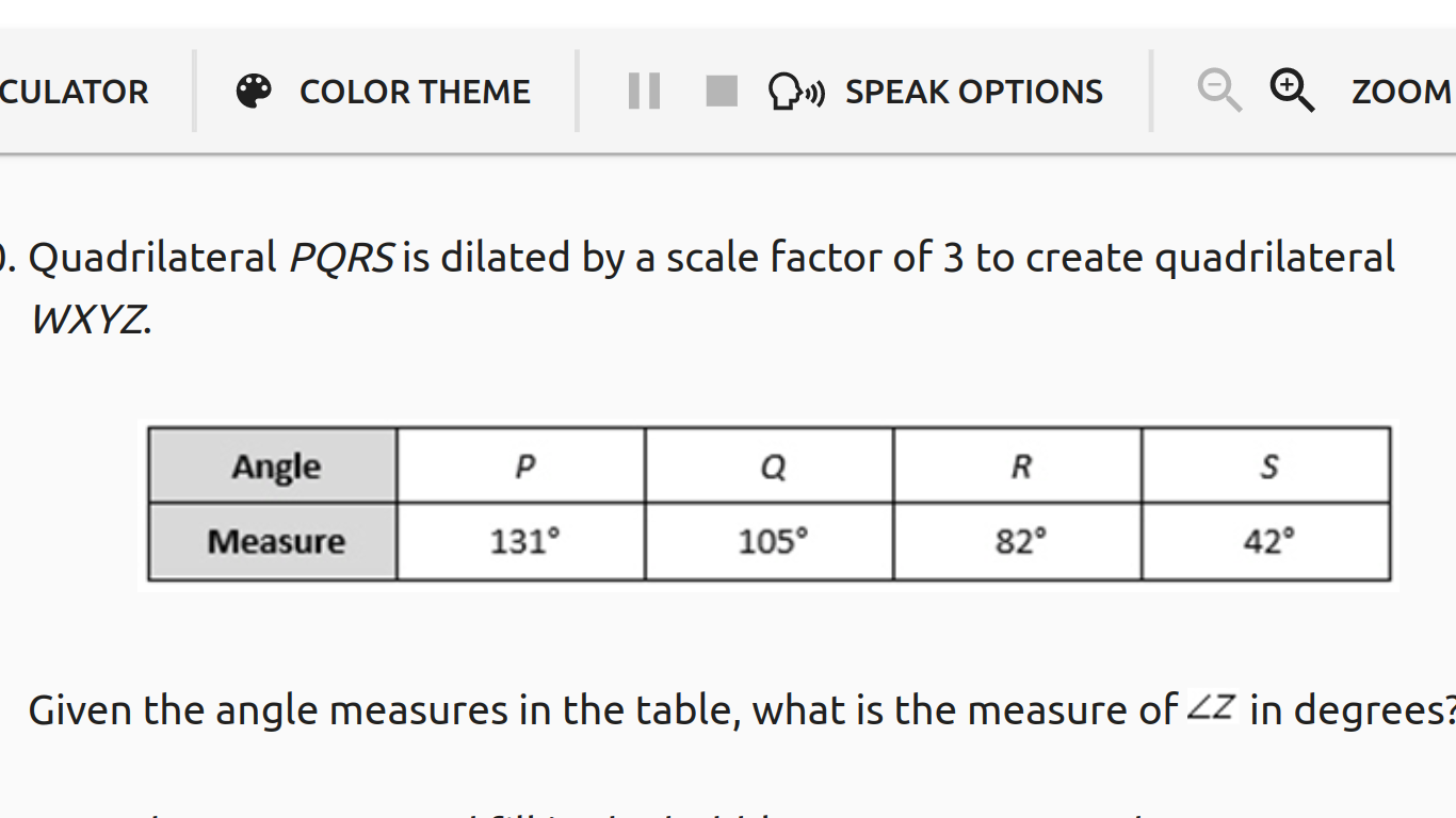 Quadrilateral PQRS is dilated by a scale factor