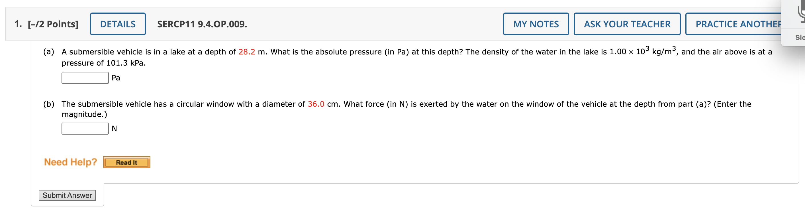 please show all work! 1. [-/2 Points] DETAILS