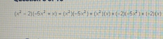 what is this an example of? my options are