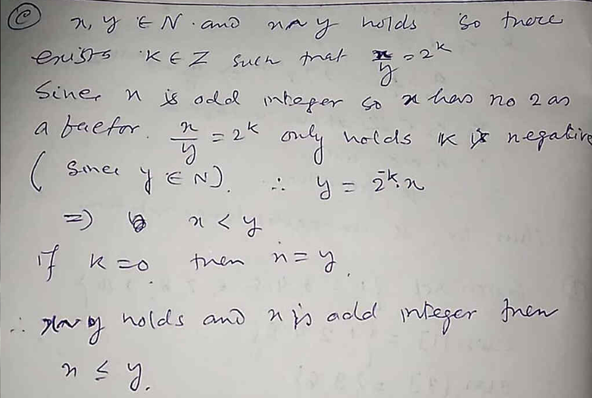 3. (20 marks) Define a relation ~ on N whereby a