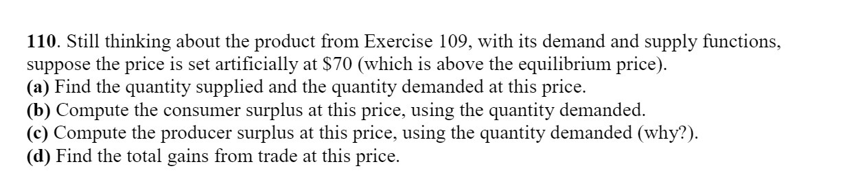 110. Still thinking about the product from