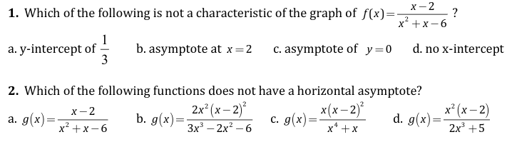 1. Which of the following is not a characteristic
