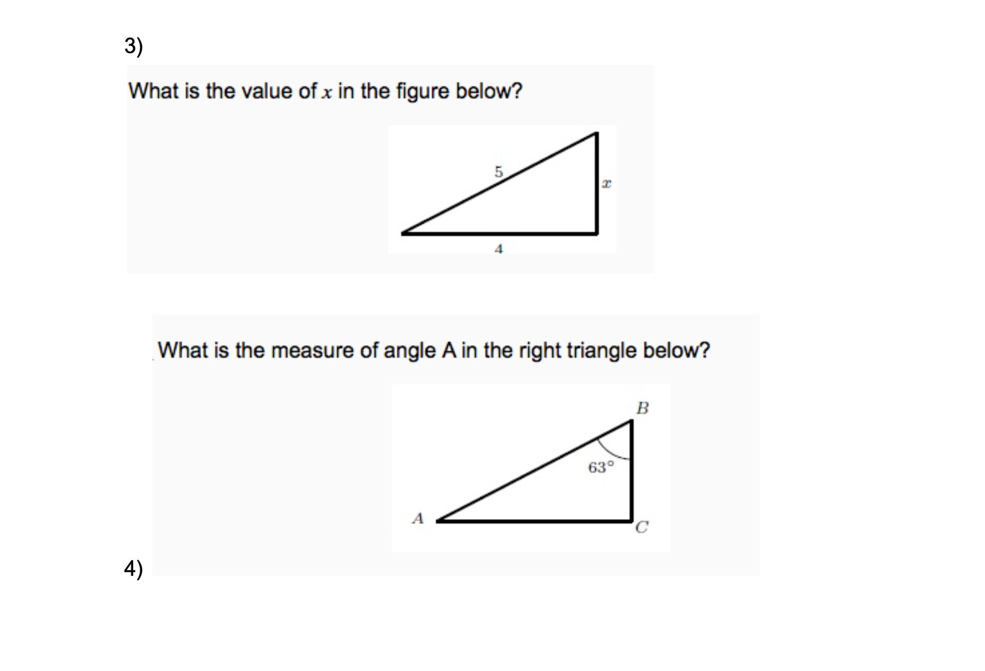 Please HELP!!!!!! 3) What is the value of x in
