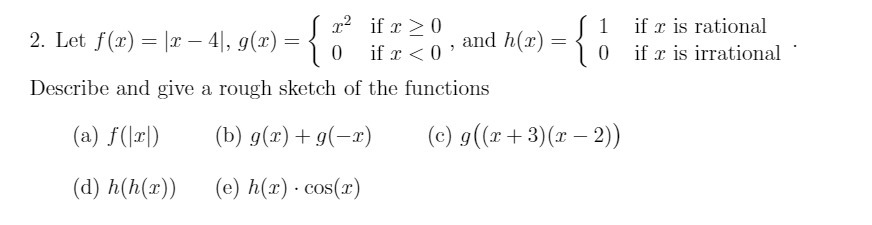if r 2 0 if x is rational 2. Let f(x) = (x - 41,