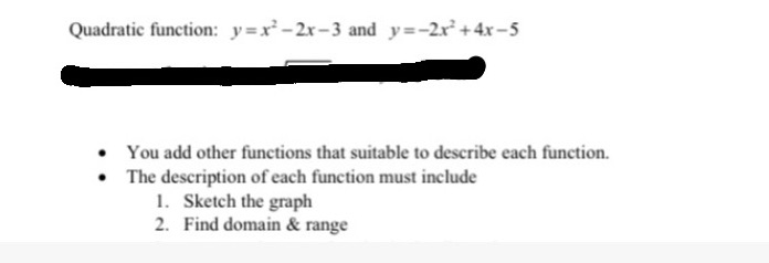 pls help me to show the working for quadratic