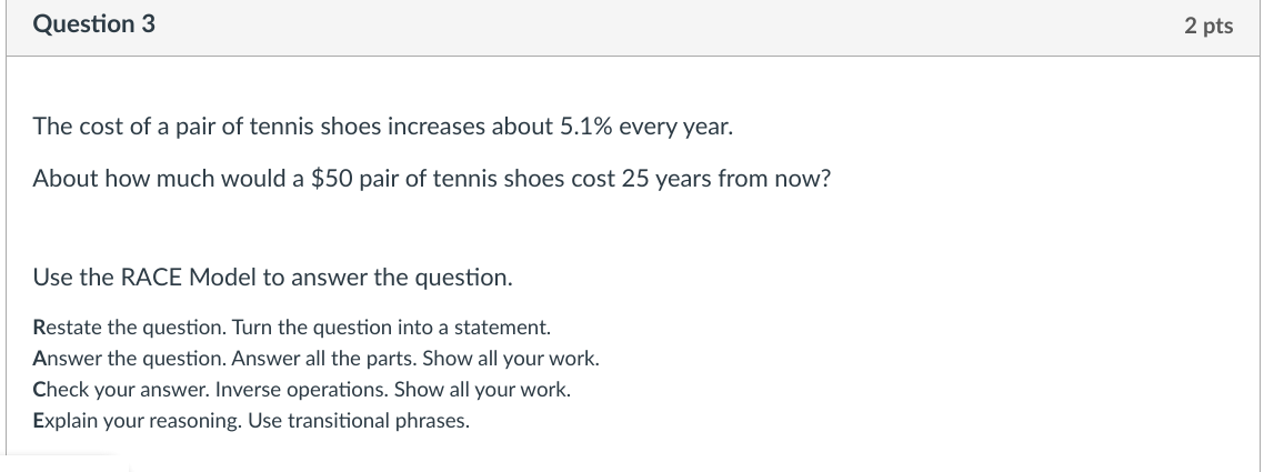 Question 4 2 pts Sam opened a savings account