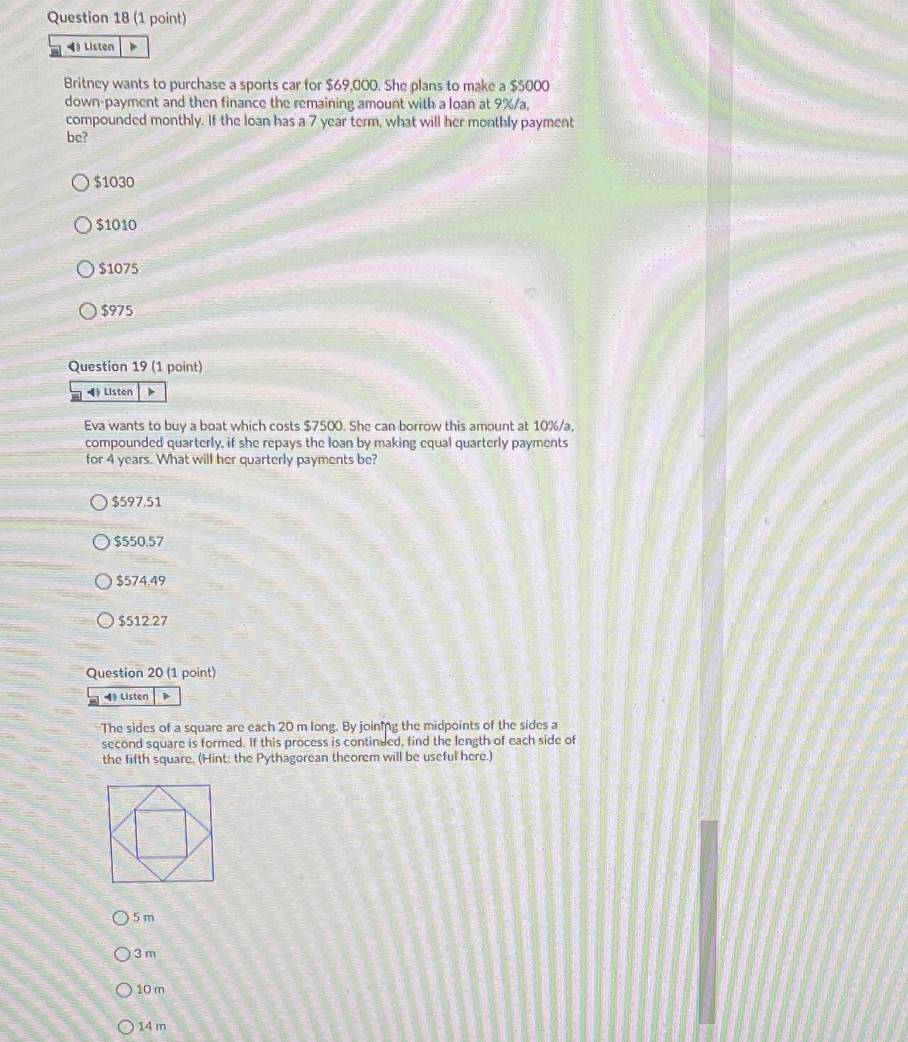 Hi i am doing a practice quiz i was wondering if