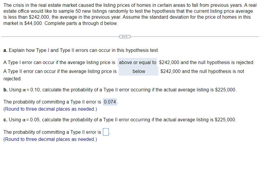 The crisis in the real estate market caused the