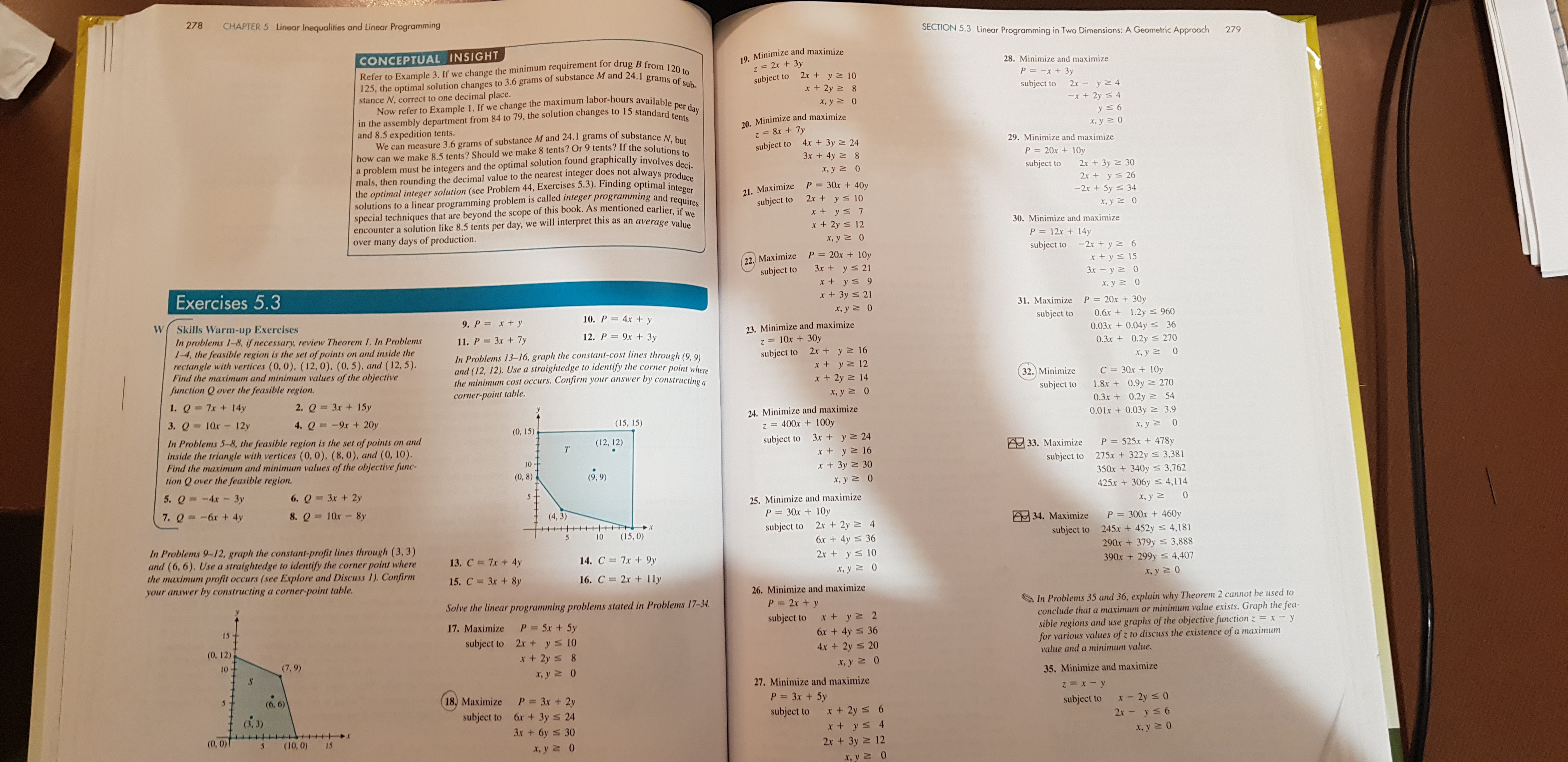278 CHAPTER 5 Linear Inequalities and Linear