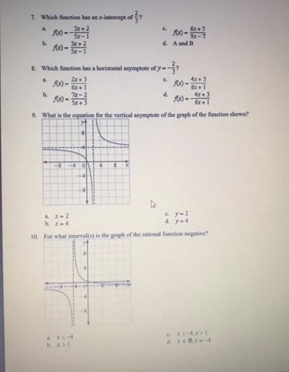 please answer all multiple choice questions 7.