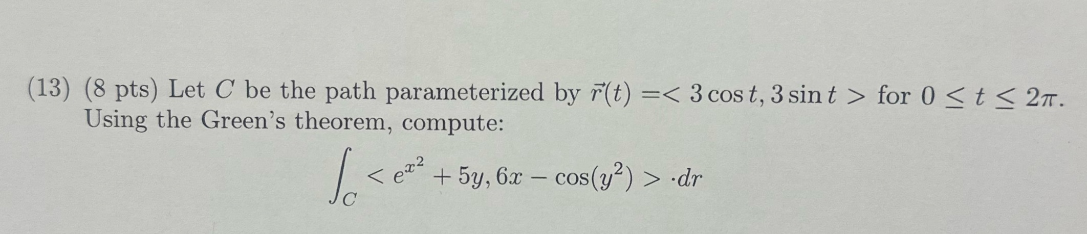 13. Please no typed or AI answers (13) (8 pts)