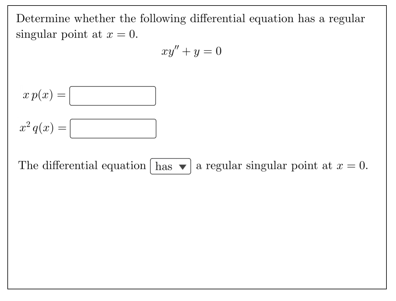 Determine whether the following differential
