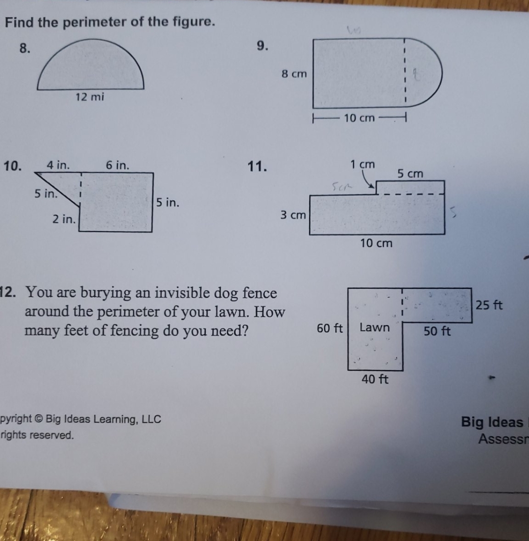 please solve these maths questions 8 to 12 Find