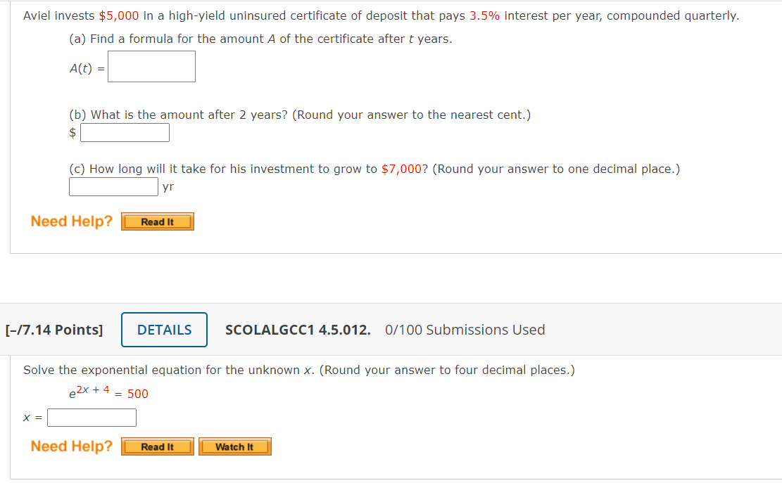 Solve the logarithmic equation for the unknown x.