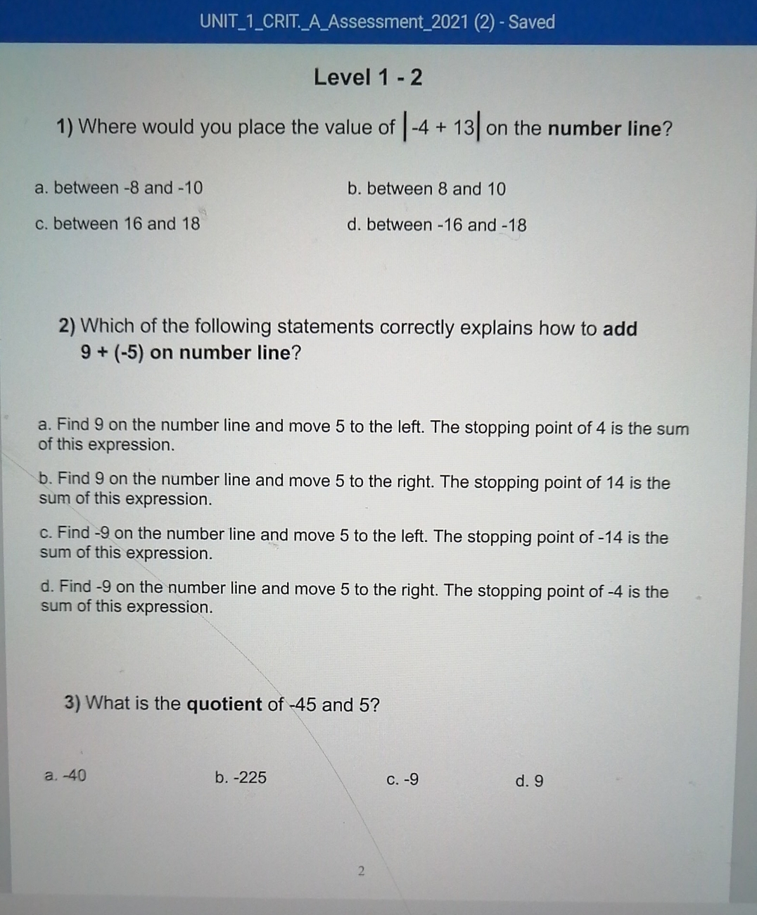 need answers UNIT_1_CRIT. A_Assessment_2021 (2) -