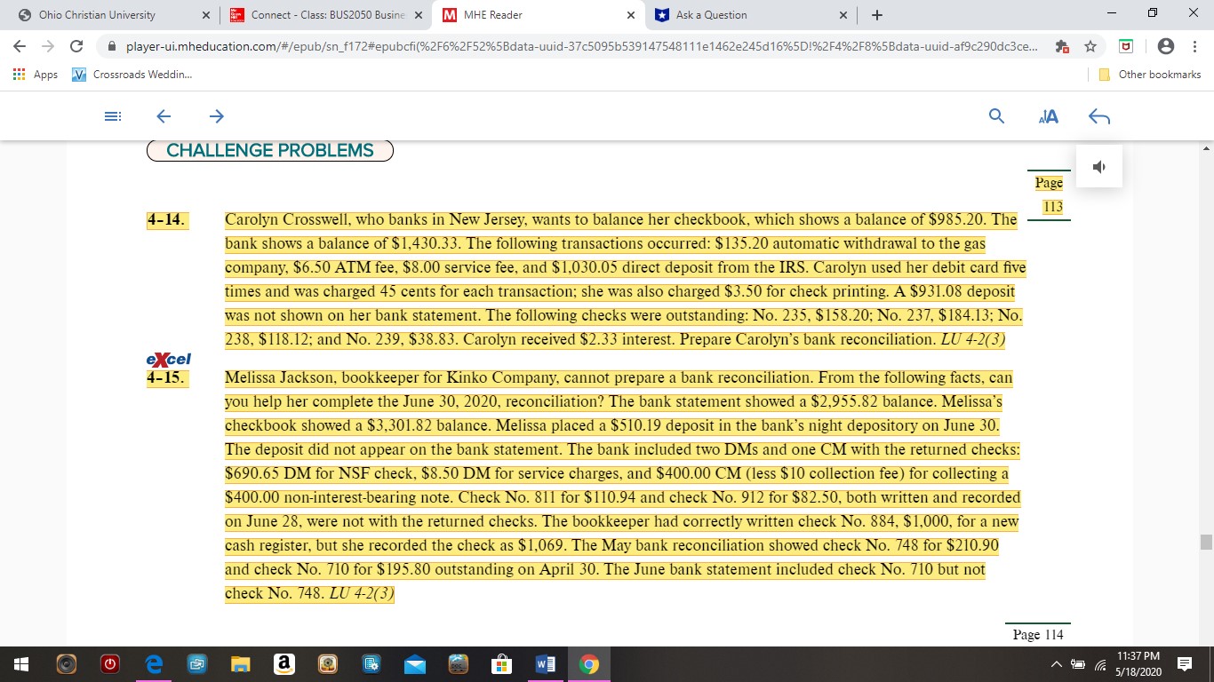 Instructions Throughout this course we will