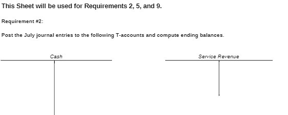 This Sheet will be used for Requirements 2, 5,
