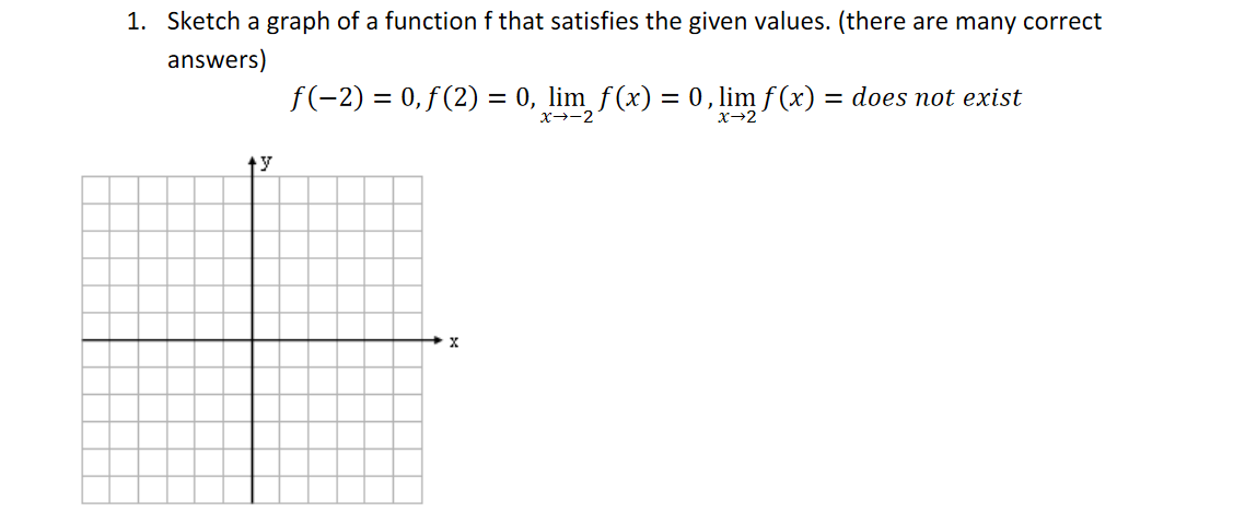 help help help 1. Sketch a graph of a function f