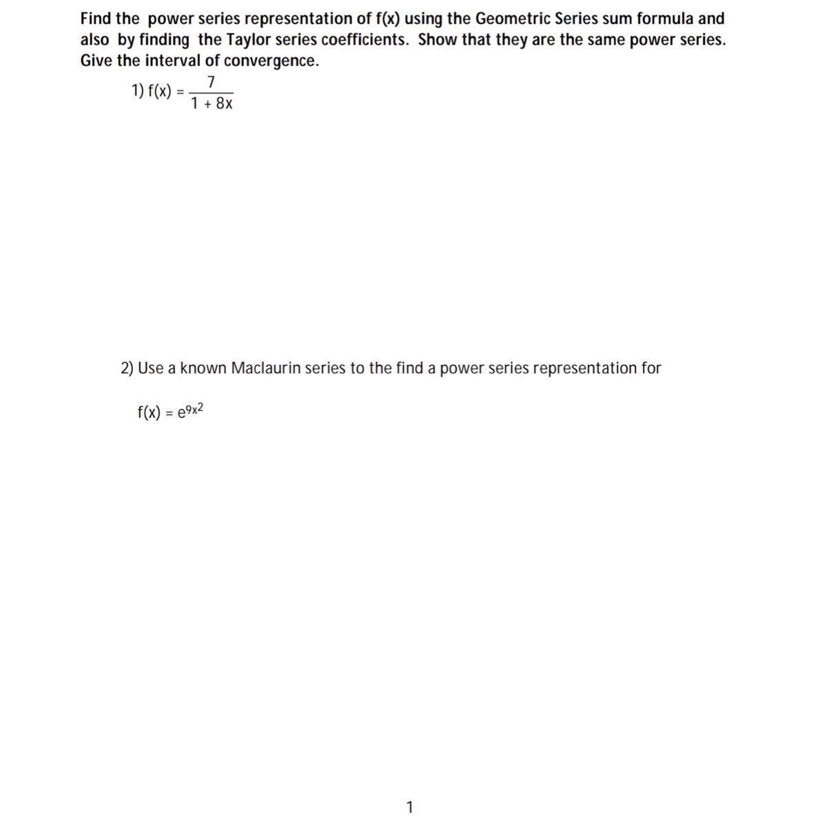 Could you help me solve these so problems? Find