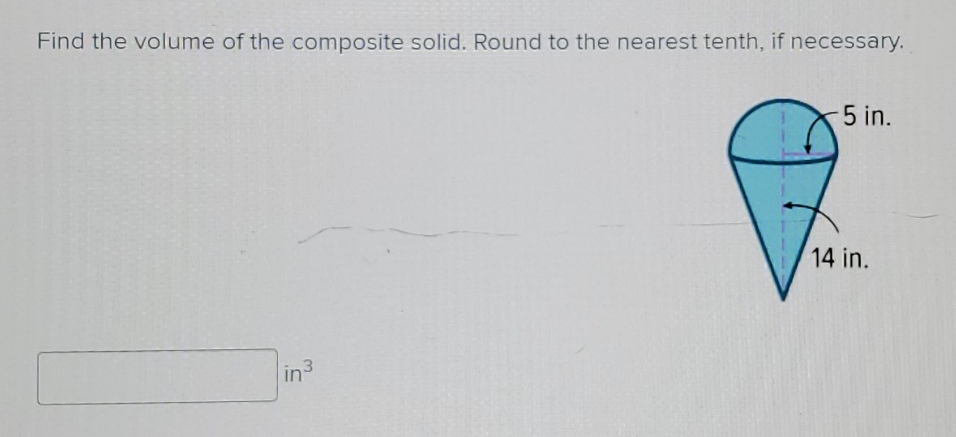 What is the volume rounded to the nearest tenth?