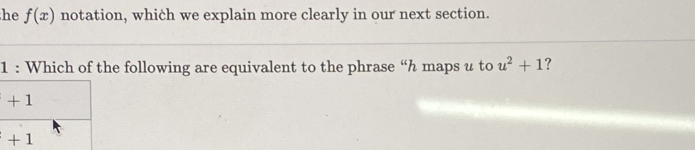 he f(x) notation, which we explain more clearly
